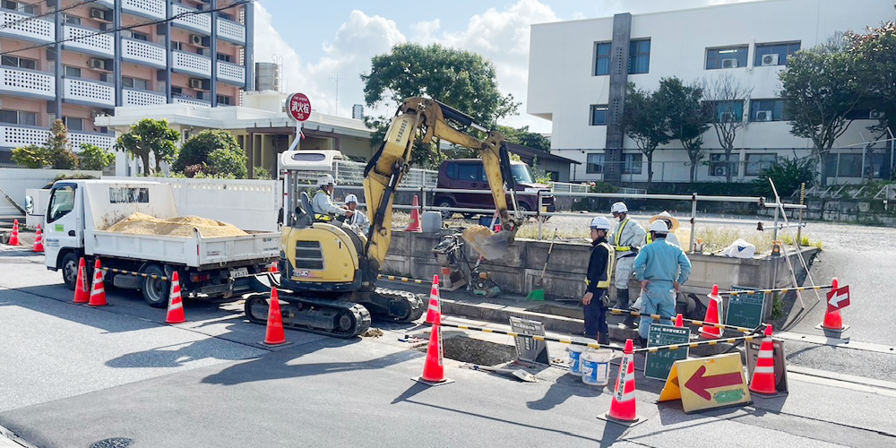 有限会社 大與設備管理【上下水道工事・配管工スタッフ（宜野湾市）【未経験歓迎／月給26万円以上／資格取得費用全額負担】】の求人募集画像