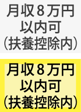 月収8万円以内可(扶養控除内)